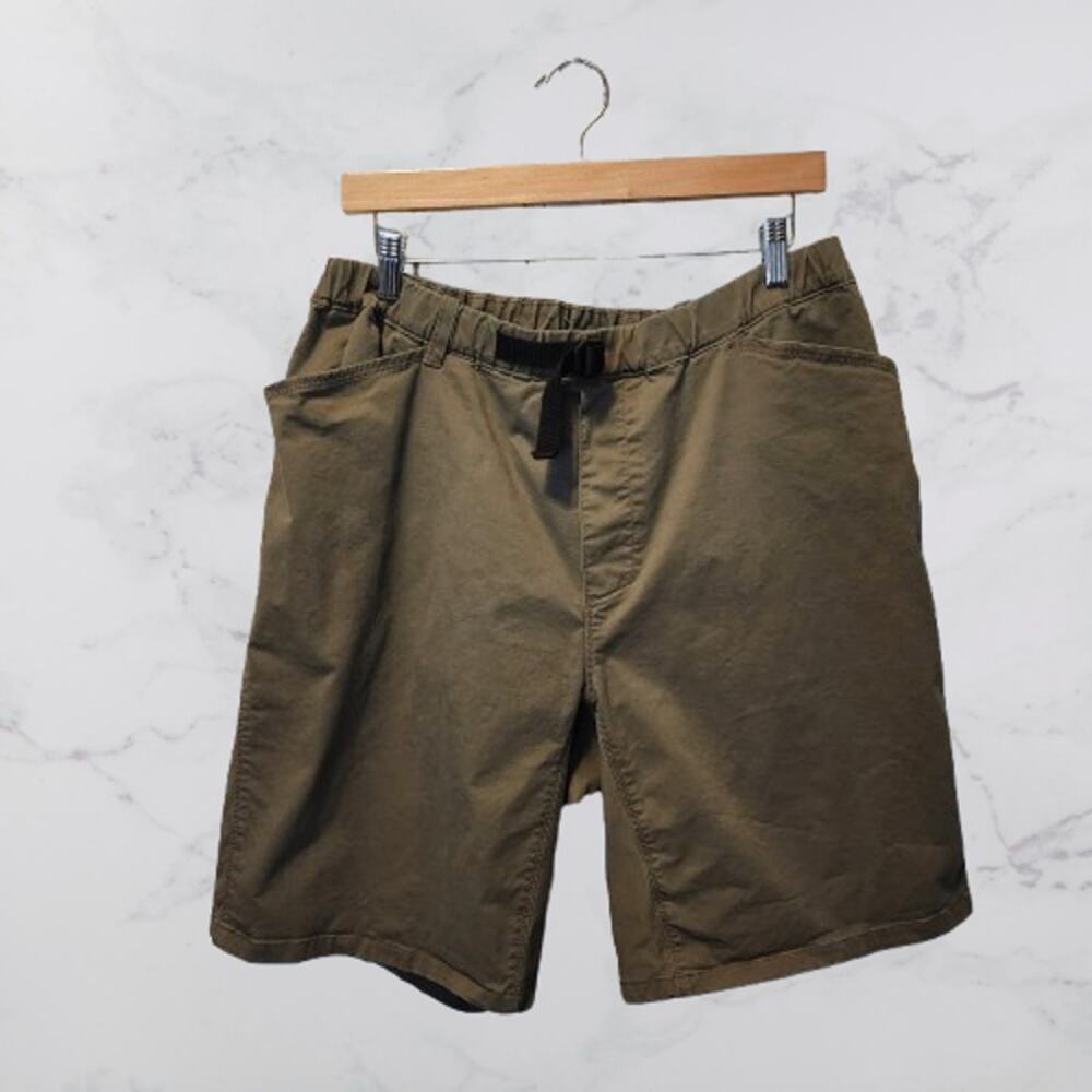 Mountain Hardwear XL Men's Cotton Blend Shorts Pull On Olive Green